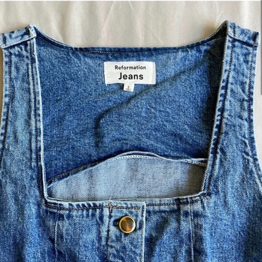 Reformation Denim Mini Dress - Picture 2 of 4